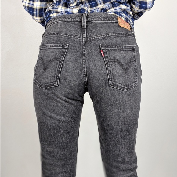 Levi's Denim - Levi’s 501 ct vintage Washed Black Mid mom jeans